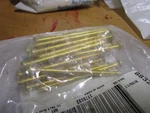 #10-24 X 3" Slotted Drive Round Head Brass Machine Screw Qty 25. Fixed Price $15.00.