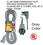 Powtech 9 Ft Heavy Duty Air Conditioner Appliance Extension Cord Ul Pt-3509 15a. Fixed Price $17.99.
