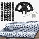 50 Pack Snow Guards For Metal Roofs Standing Seam Ice Stops Ro. Fixed Price $153.00.