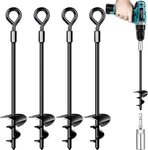 Payivsve Ground Anchors 4 Pack, Heavy Duty Swing Set Anchors, Spiral Earth An.... Fixed Price $35.06.
