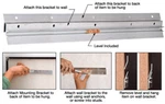 Hangman Hp18 18" Mirror And Picture Hanging System. Fixed Price $28.52.