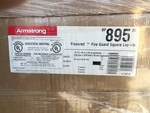 26 Cases- Armstrong 24" X 48" 5/8" Fissured Fire Guard White Lay-in Ceiling Tile. Fixed Price $2099.99.