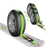 Car Tie Down With Double J Hooks, 2" X 10' - 4pcs, Heavy Duty Tire Ratchet St.... Fixed Price $138.60.