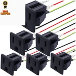 Mkbklljy 6pcs 3 Pins Us Power Socket Plug Panel B.6 Pcs(with Connection Cord). Fixed Price $16.99.