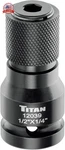 Titan 12039 1/2" Drive To 1/4" Hex Quick Change Adapter. Fixed Price $21.80.
