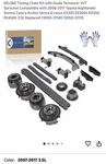 Keloke Auto Parts Timing Chain Kit With Guide Tensioner Vvt Sprocket. Fixed Price $159.85.