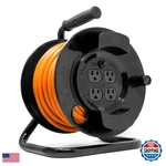 Wen Pc5043r 50 Ft. 14-gauge Heavy-duty Sjtw Outdoor 14/3 Extension Cord Reel. Fixed Price $76.78.