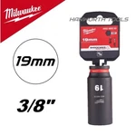 Milwaukee 19mm Deep Socket Impact 3/8" Drive Sq - Hex Shockwave 78mm Long Metric. Fixed Price $12.80.