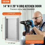 Vevor Bbq Access Door, 14w X 20h Inch Single Outdoor Kitchen Stainless Ste. Fixed Price $53.98.