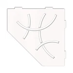 Pentagonal Corner Shelf For Tiled Walls Curve Design, Aluminum Material, Mat.... Fixed Price $75.84.