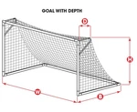 Kwik Goal 3mm Twisted Soccer Net, (6.5 H X 12 W 2 D 6.5 B) - Brand New. Fixed Price $89.00.