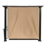 Alion 90% Sun Shade Panel Pergola Cover 1 Side Grommet, Rod Pocket Walnut. Fixed Price $49.66.
