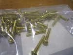 #10-32 X 1-1/4" Slotted Drive Round Head Brass Machine Screw Qty 50. Fixed Price $20.00.