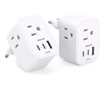 2 Pack-european Travel Plug Adapter, Beshon International.. Fixed Price $12.50.