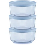 Simply Store Tinted Round Storage Value Pack With Blue Plastic Lid (6-piece). Fixed Price $19.76.