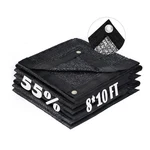 Love Story 8x10ft 55% Black Shade Cloth Sun Net With Grommets Sunblock .... Fixed Price $34.32.