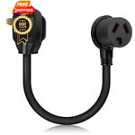 Welluck 1.5ft 3 Prong To 4 Dryer Adapter, Plug Black. Fixed Price $39.98.