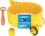 Kohree 25' Rv Power 30m/30f 25' Twist Lock), Yellow 30 Amp. Fixed Price $96.73.