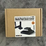 Wowace Aluminum Deck Post Base Cover 3.5x3.5 In Black Square 2 Pack. Fixed Price $12.99.