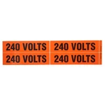 Panduit Pcv-240by Pre-marked Black & Orange Vinyl Voltage Cable Marker (5 Pack). Fixed Price $14.99.