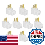 Tewoxin 10 Pcs 12-position Adjustable Nema 5-15p Right Angle Plug15a 125v. Fixed Price $65.37.