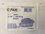 Coil Nail (2500 Nails) 2-3/8 In. X .099 Ring Bright Duo-fast Full Plastic 90. Fixed Price $19.95.
