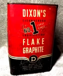 Rare Dixon's Microfyne Ticonderoga Flake Graphite Tin Can 5 Lb Size Full. Fixed Price $49.00.