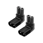 Jsadzkj Iec 320 C8 To C7 Power Adapter 90 Degree Angle Male Female.... Fixed Price $15.25.