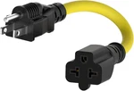 1-ft 15 Amp Household Ac Plug To 20 T Blade Adapter Cable 12awg Nema 5-15p. Fixed Price $14.92.