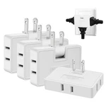 4 Pack 3 Way Outlet Extender Flat Plug Rotatable Swivel Adapter Splitter. Fixed Price $14.39.