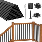 Cke 100 Pack 32" Round Aluminum Deck Balusters, 3/4" Diameter Hollow Bl.... Fixed Price $233.98.