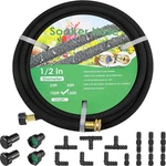 Mamizo Soaker Hose Kit 150 Ft 1/2", Solid Brass Connectors Rubber Longer Lasting. Fixed Price $74.70.