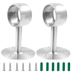 Biaungdo 1-1/2 Inch Curtain Rod Ceiling-mount Brackets, Stainless Steel, Silv.... Fixed Price $13.90.