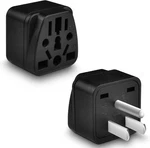 European To Us Plug Adapter, 2 Pack Travel Uk Black. Fixed Price $10.29.