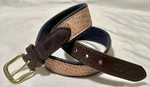 Vineyard Vines Belt Mens Silk Canvas Yachts Orange Size 28 # B0025. Fixed Price $23.89.