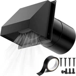Hg Power 6 Inch Hooded Wall Vent With Removable Mesh & Built-in Backdraft Damper. Fixed Price $42.74.