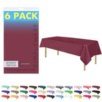 Zimpleware Premium Berry Plastic Table Cloth Disposable (6 Pk) Tablec.... Fixed Price $22.20.