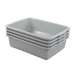 Xyskin 4-pack Commercial Bus Tubs Box/tote Box, Plastic Storage With Handles,.... Fixed Price $41.57.