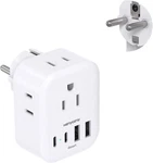 Type E F Plug Adapter, Hanycony Germany France Travel Adapter With White. Fixed Price $11.21.