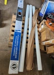 Afco 8-ftx6-in Aluminum Fluted Round Column Without Cap/base,new (1 Only). Fixed Price $35.00.