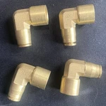 3/8" Tube X Female Npt Brass 90 Push To Connect Dot Air Brake Elbow Qty 4. Fixed Price $36.00.
