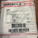 Legrand Wiremold 6dp Duplex Device Plate Evolution Series Poke Thru Devices. Fixed Price $9.99.