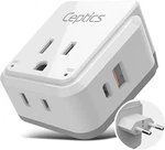 Ceptics Europe Plug Adapter, 20w Pd & Qc, Safe Dual Usb Usb-c 3.1a - 2 Usa .... Fixed Price $25.04.