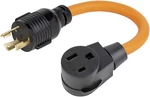 (1.5ft) Nema L6-30p 30amp Lock In Generator To 6-50r 50amp Welder Black. Fixed Price $31.23.