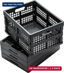 Eslite 16l Collapsible Storage Crates,folding Plastic Crates For Storage,pack Of. Fixed Price $68.23.