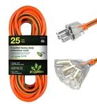 Gogreen Power (gg-15125) 14/3 25 3-outlet Sjtw Outdoor Extension Cord, Light.... Fixed Price $32.69.