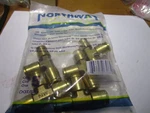 3/8" Tube Northway Brass Push-to-connect Dot Union Tee Qty 5. Fixed Price $45.00.