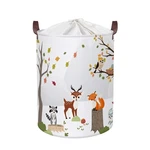 Clastyle 45l Woodland Animals Laundry Basket Collapsible Waterproof Forest Fo.... Fixed Price $17.21.
