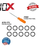 10 Pcs 876-174 Aftermarket Piston O-ring For Hitachi Nv45ab & Free Pick Tool. Fixed Price $11.00.
