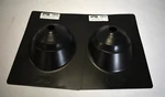 Ips 100631 12" X 15-1/2" 4 In 1 Galvanized Base Roof Flashing Black Lot Of 2. Fixed Price $21.38.
